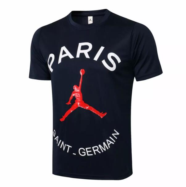 2021/22 PSG x Jordan Black Red T-Shirt